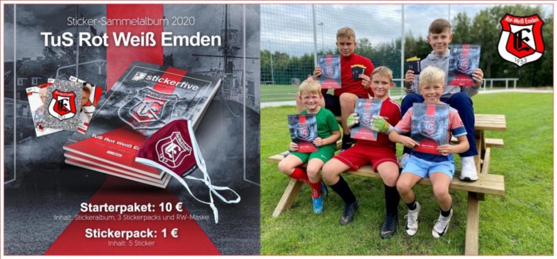 Sticker-Sammelalbum 2020 TuS Rot Weiß Emden