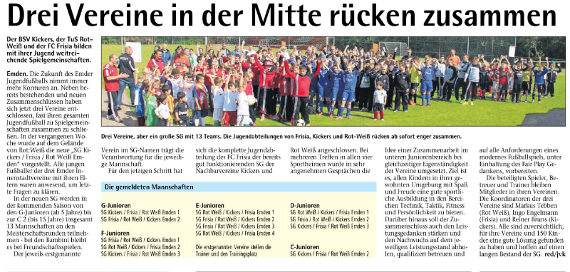Bericht der Emder Zeitung vom 09.07.2014
